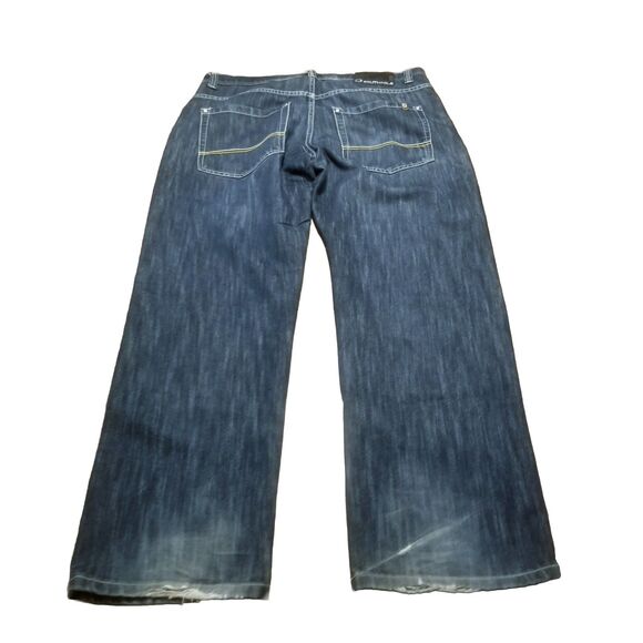 Southpole Jeans Men's Size 38x34 Dark Wash Baggy Y2K Hip Hop 90's Skater (37x33) - Picture 3 of 6